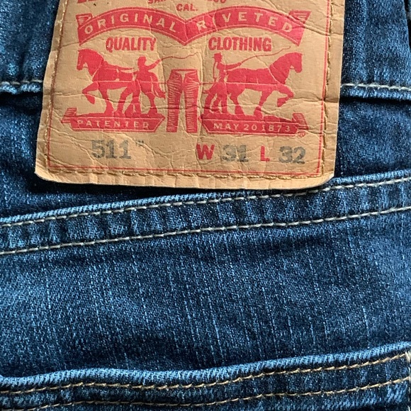 Levi’s Strauss 511 blue jeans W31 and L 32 - Picture 6 of 8
